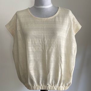 Madewell cream top sz M